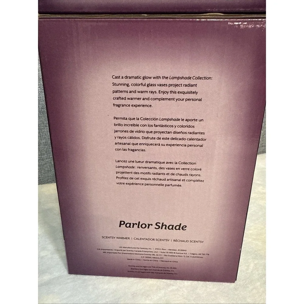 NEW‎ Scentsy Parlor Shade & Base Lampshade Collection Warmer Edison Bulb RETIRED
